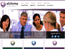 Tablet Screenshot of alchemyrecruitment.co.uk